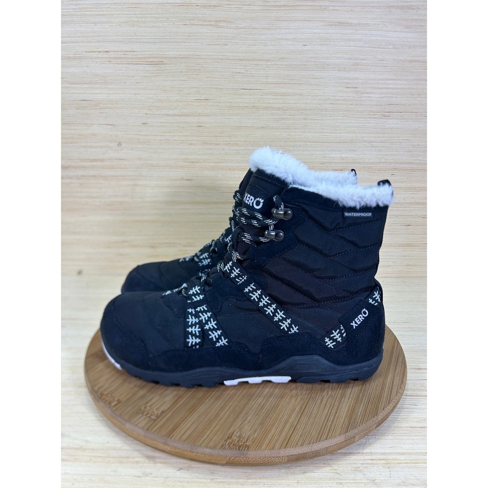 Xero Alpine Black Waterproof Snow Boots Minimalist Shoes F210525W Women 10